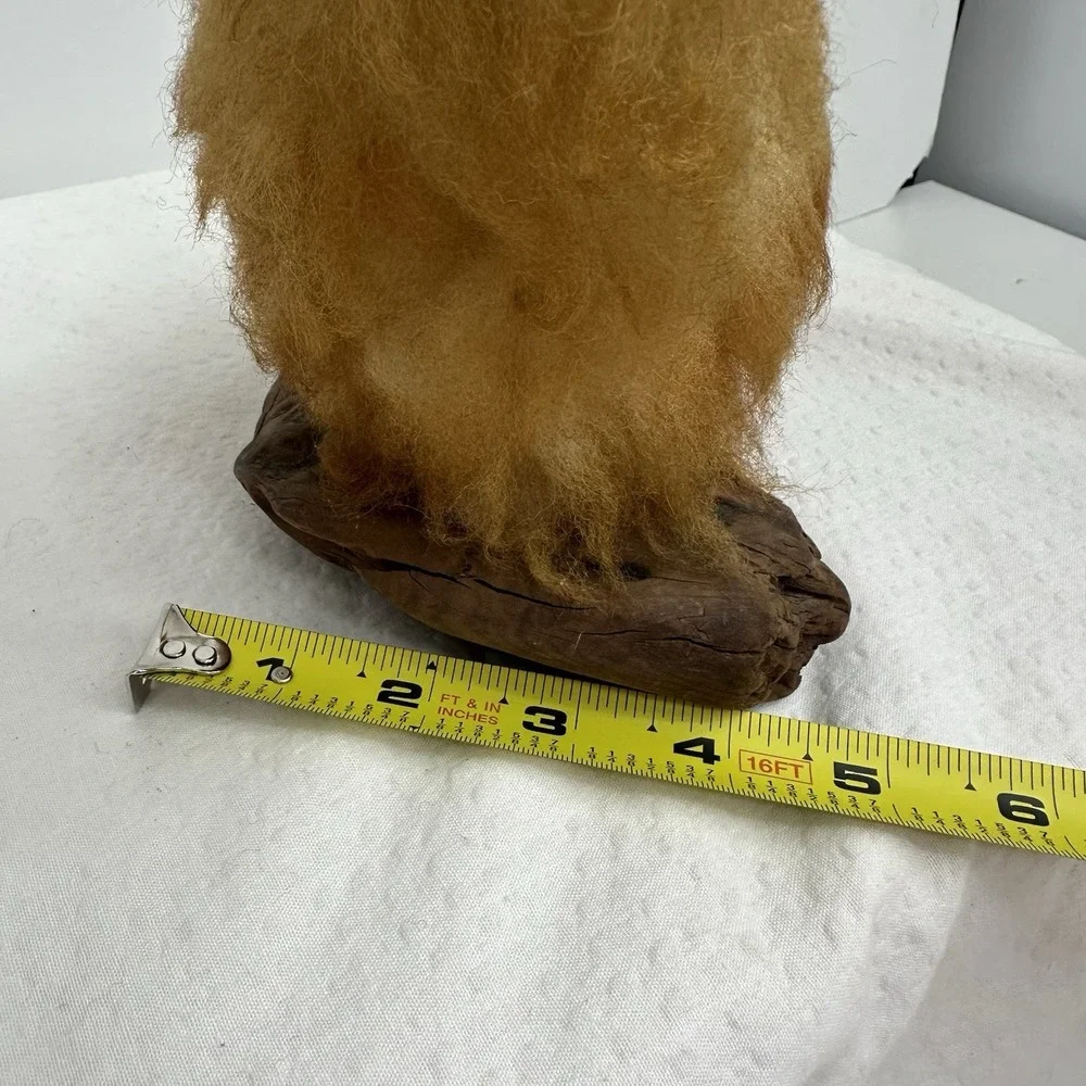 Vintage The Wooly Critters Co Wool Owls Figurine San Dimas‎ California Driftwood
